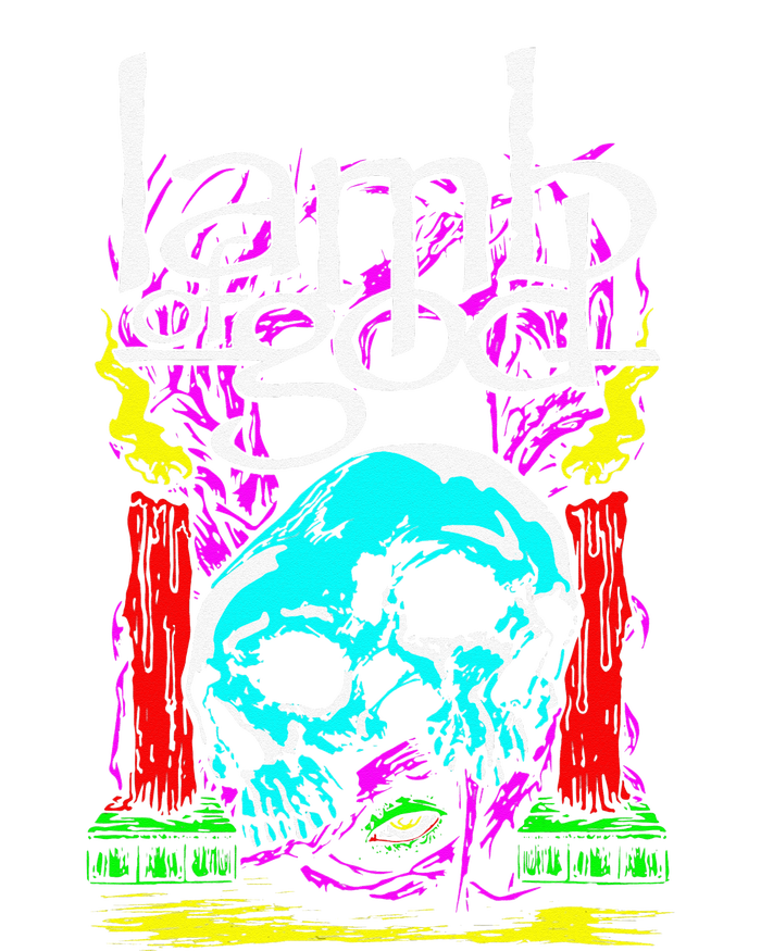 Lamb of God – Candle Skull Tie-Dye T-Shirt