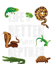 Life Is Better With Reptiles Lizard Reptile Pet Lover Drawstring Bag