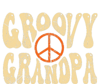 Groovy Grandpa 70s Aesthetic Nostalgia 1970's Retro Grandpa Women's Crop Top Tee