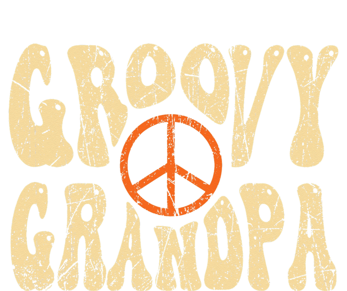 Groovy Grandpa 70s Aesthetic Nostalgia 1970's Retro Grandpa Women's Crop Top Tee