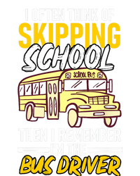 I Often Think Of Skipping School Funny Bus Driver School Bus Full Zip Hoodie