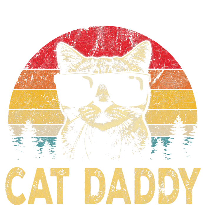 Vintage Cat Daddy Funny Cat Lover Cat Dad Fathers Baby Bodysuit