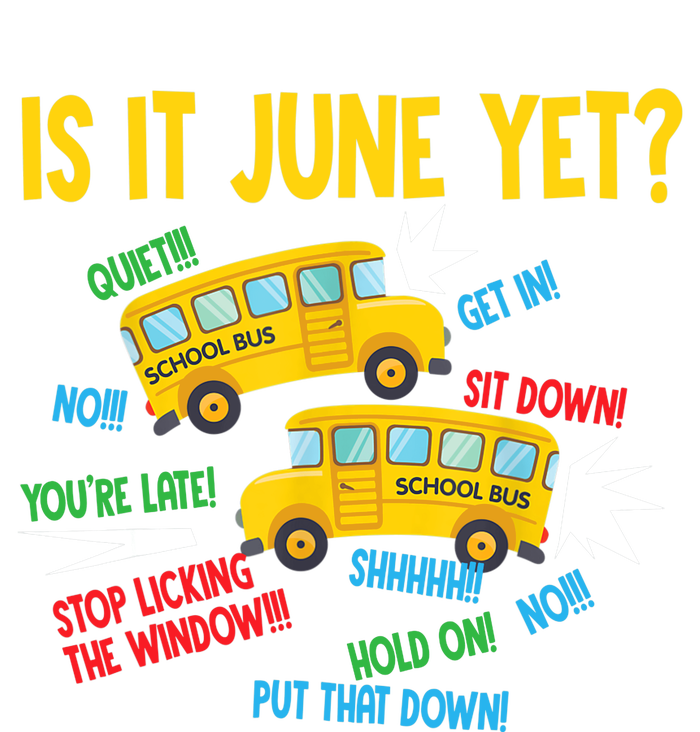 Is It June Yet Funny Loud Students School Bus Driver Women's Fleece Hoodie