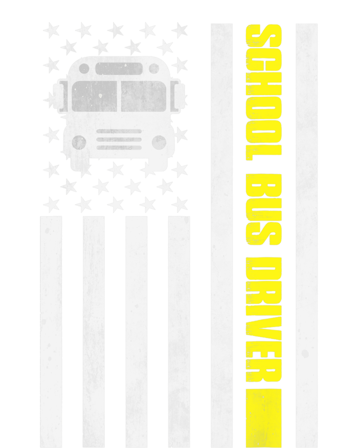 School Bus Driver American Flag, School Bus Driver Ladies Essential Flowy Tank