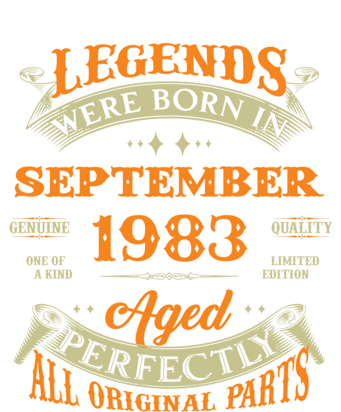 Legends Were Born In September 1983 40th Birthday Gift Short Acrylic Beanie