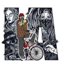 Lowrider Bike LA Chicano Cholo Los Angeles Lowrider Performance Fleece Hoodie