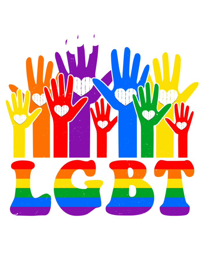 I Support My Lgbt Friends Lgbtq Gay Lesbian Awareness Meaningful Gift Tall Long Sleeve T-Shirt