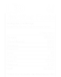 Leo Nutrition Facts Born In August And September Horoscopes Funny Gift Long Sleeve Shirt