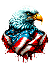 Patriotic Bald Eagle 4th Of July USA American Flag T-Shirt