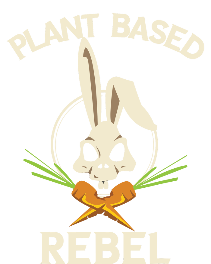 Plant Based Rebel Funny Vegan Vegetarian Bunny Gift Sustainable Bucket Hat