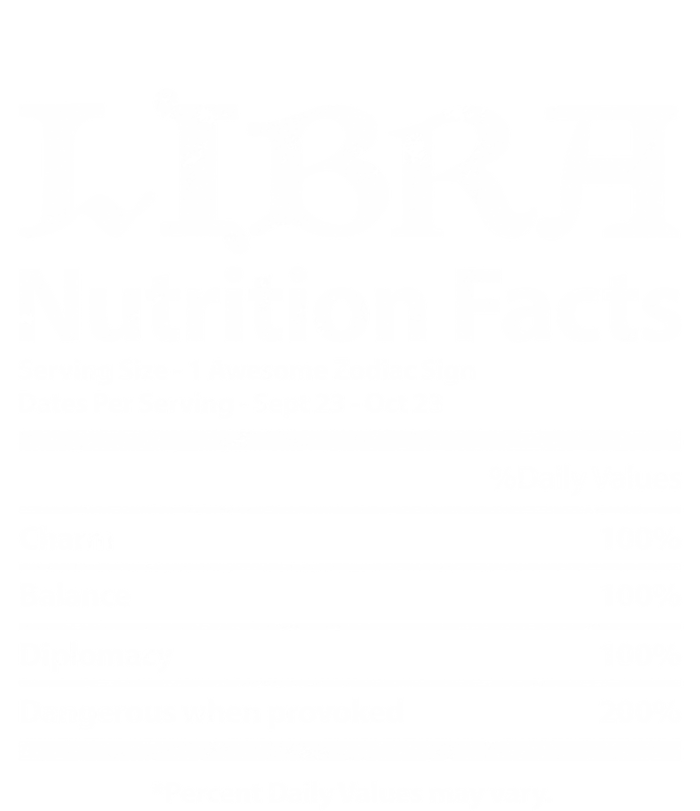 Libra Nutrition Facts Zodiac Sign Horoscope Astrology Grunge Great Gift Hoodie