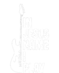 In Jesus Name I Play Guitar Christian Guitar Player Womens Cotton Relaxed Long Sleeve T-Shirt