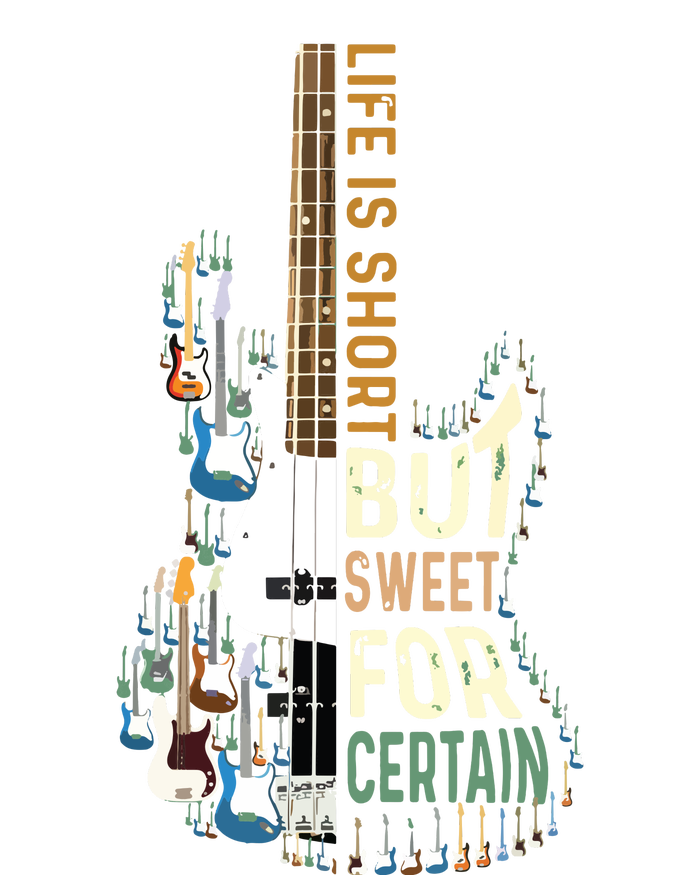 Life Is Short But Sweet For Certain Guitar Lover Music Lover Women's Long Sleeve Flannel Pajama Set 