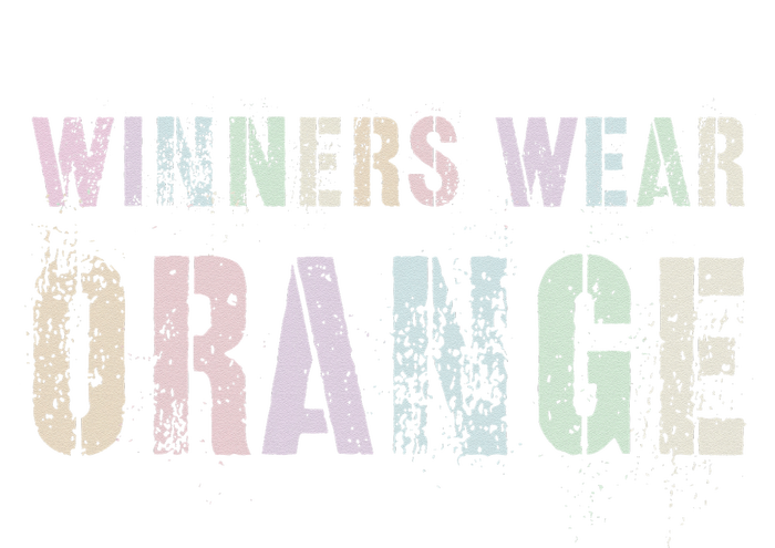 WINNERS WEAR ORANGE Summer Camp Team Color War Game Event Ladies Essential Flowy Tank