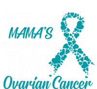 My Mamas Fight Is My Fight Ovarian Cancer Awareness Gift Short Acrylic Beanie