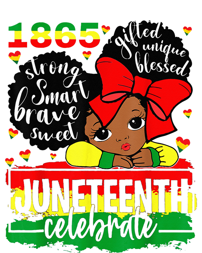 Black Juneteenth 1865 Celebrate Indepedence Day Women's Racerback Tank