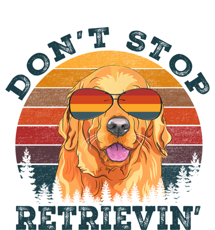 Dont Stop Retrieving Retro Golden Retriever Gift Women's Racerback Tank