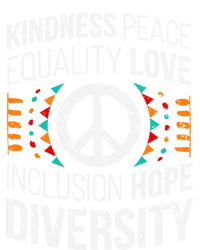 Kindness Peace Equality Love Inclusion Hope Diversity Meaningful Gift Full-Length Apron With Pockets