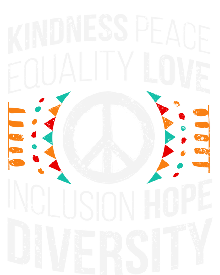 Kindness Peace Equality Love Inclusion Hope Diversity Meaningful Gift Full-Length Apron With Pockets