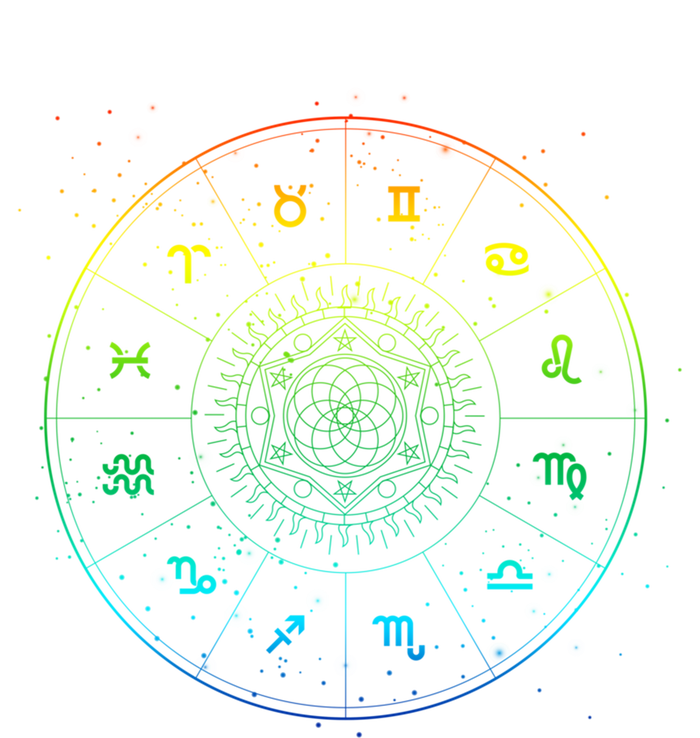 Rainbow Astrology Star Sign Zodiac Horoscope Gift T-Shirt