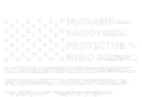 Husband Daddy Protector Hero Fathers Day Gift For Dad Wife Toddler Long Sleeve Shirt