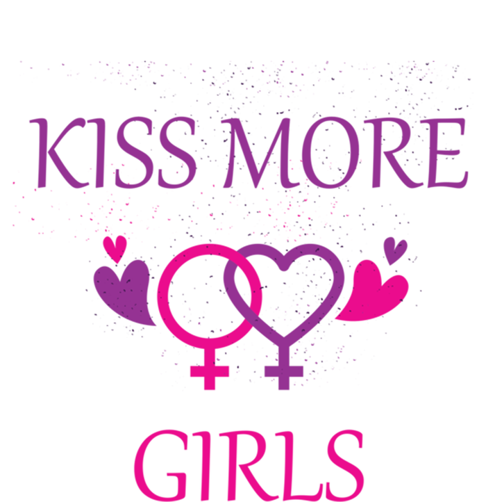 Kiss More More Lesbian Gay Outfit Cute Gift Sustainable Knit Beanie