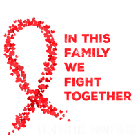 Family Fight Together Hemophilia Warrior Awareness Ribbon Gift Insulated Varsity Jacket