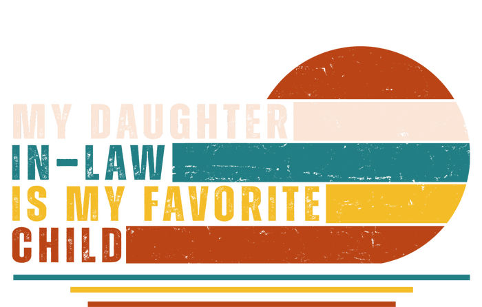 My Daughter In Law Is My Favorite Child Retro Sunset Kids Long Sleeve Shirt