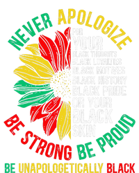 Never Apologize For Your Blackness Black History Juneteenth T-Shirt