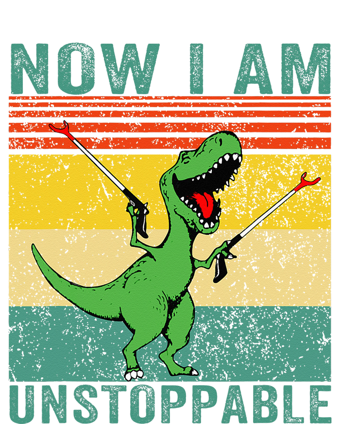 Now I am Unstoppable T-Rex Funny Dinosaur Retro Vintage Youth Performance Sprint T-Shirt