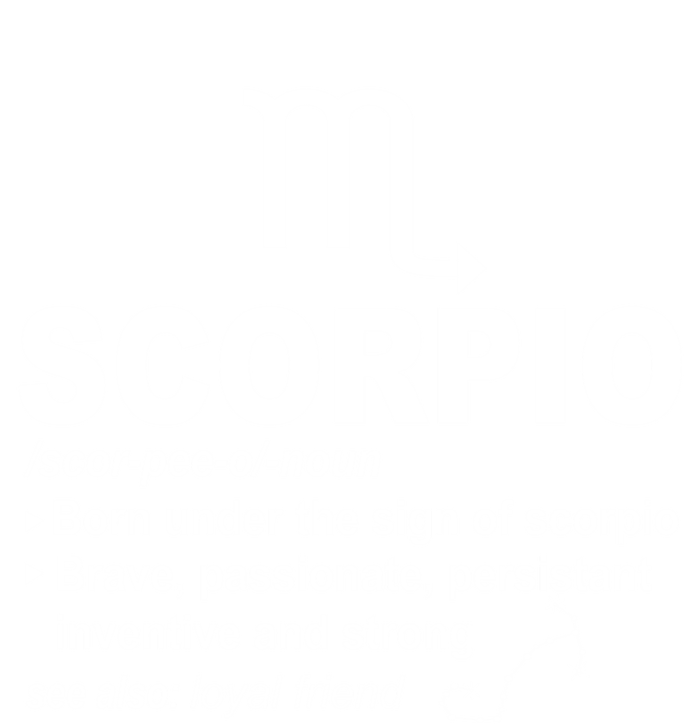 Scorpio Definition October November Scorpio Zodiac Sign Cool Gift T-Shirt