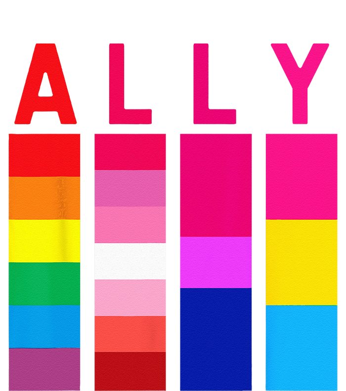 Proud Ally Pride Rainbow LGBT Ally Tall T-Shirt