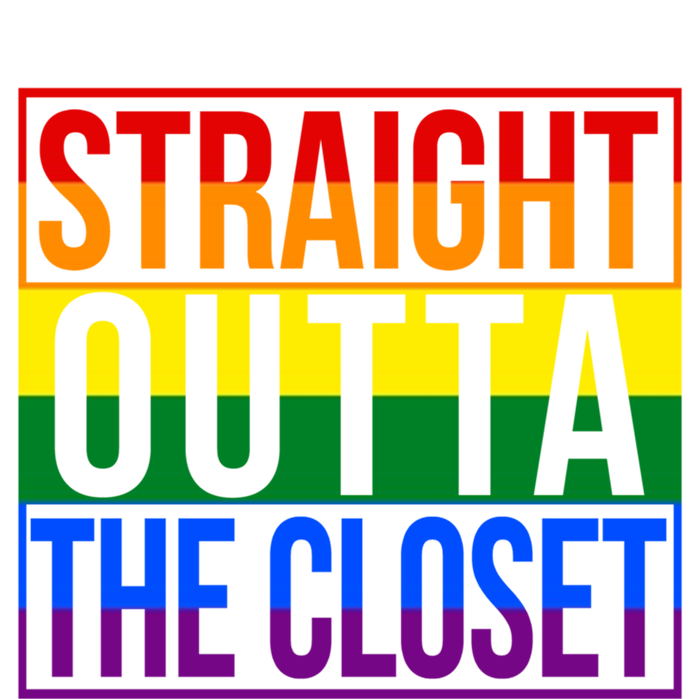 Lgbt Awareness Gift Rainbow Straight Outta The Closet Gift Ladies Essential Tank