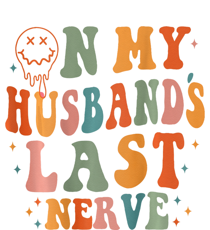 Retro On My Husband's Last Nerve Groovy (On back) Kids Long Sleeve Shirt