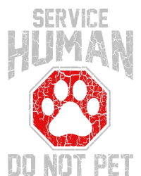 Service Dog Human Do Not Pet Funny Vintage Rescue Dog Owner Women's T-Shirt