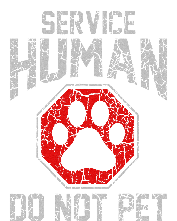 Service Dog Human Do Not Pet Funny Vintage Rescue Dog Owner Women's T-Shirt