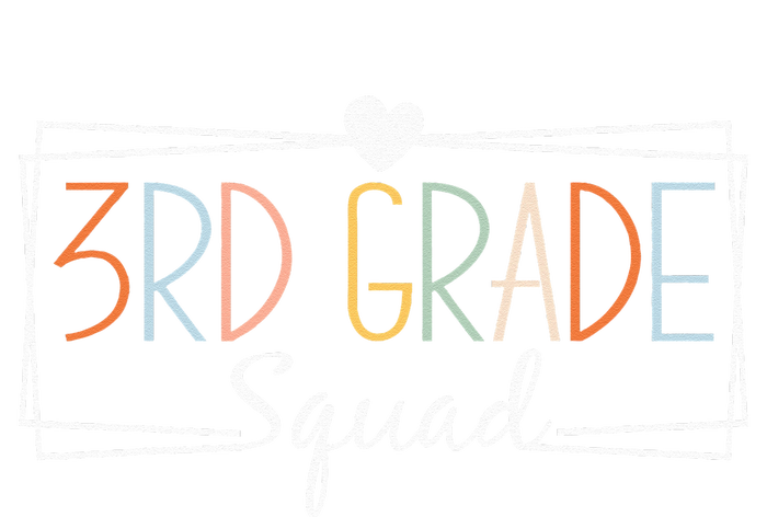 Third Grade Squad Teachers 3rd Grade Back to School T-Shirt