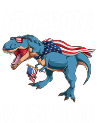 Freedom Is Jawsome 4th Of July Dinosaur Teens Gift Full Zip Hoodie