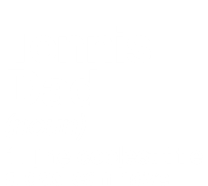 Tennis Dad Definition Funny Sports Gift Women's Racerback Tank