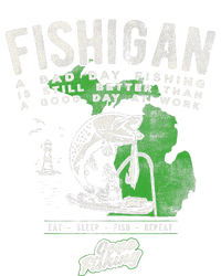 Fishigan Michigan Fishing Gift Apparel For Novelty Women’s Perfect Tri Rocker Tank