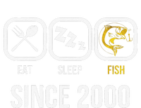 Eat Sleep Fish Since 2000 18th Birthday Fishing Mousepad