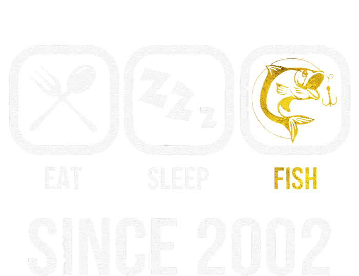 Eat Sleep Fish Since 2002 16th Birthday Fishing Coaster