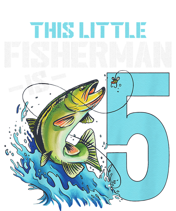 Fishing Birthday 5 Year Old Fisher 5th Bday T-Shirt