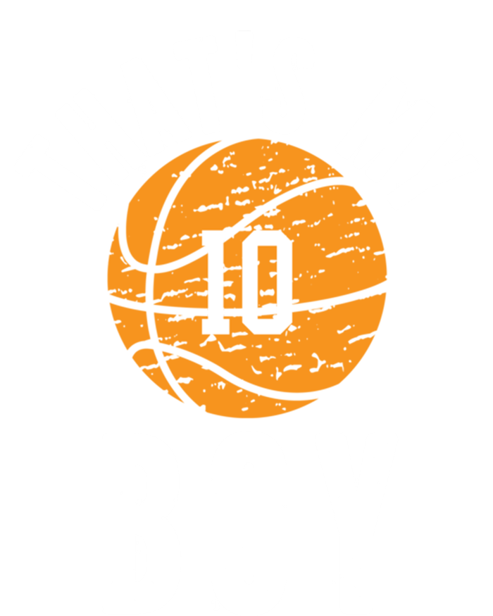 Thats My Jersey Number #10 Vintage Basketball Mom Dad Gift Hoodie