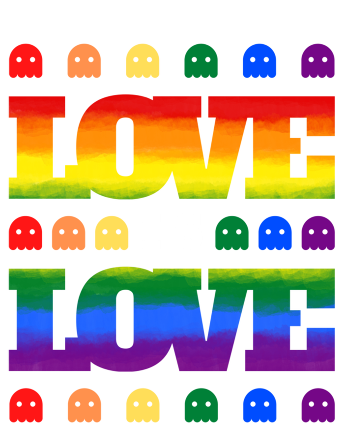 Love Is Love Cute Ghost Lgbt Equality Halloween Lgbt Pride Gift T-Shirt