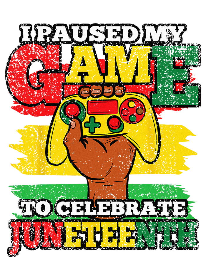 I Paused My Game Juneteenth Black History African Gamer Zip Tote Bag