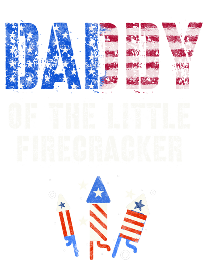 4th July Dad Of The Little Firecracker Birthday Squad Cute Gift Women's Tri-Blend 3/4-Sleeve Raglan Shirt