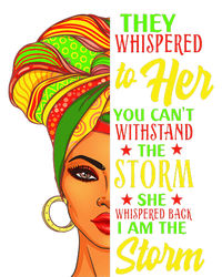 Juneteenth Black History African Man Afro I Am The Storm Women's T-Shirt