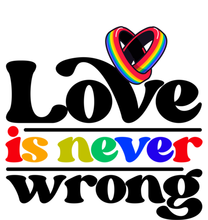 Love Is Never Wrong Lgbtq Diversity Rainbow Pride Gay Queer Funny Gift Magnet