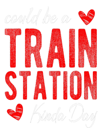 Could Be A Train Station Kinda Day Women's Tri-Blend 3/4-Sleeve Raglan Shirt